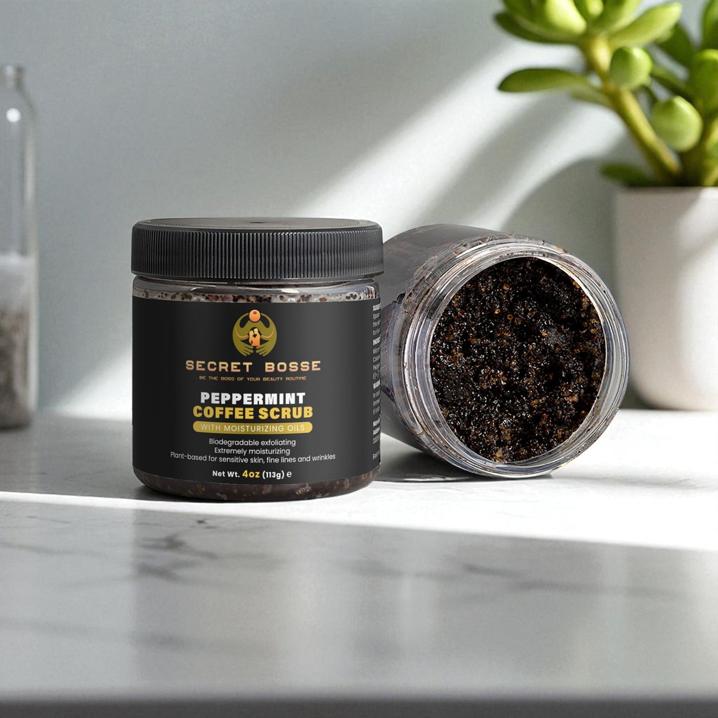 Peppermint Coffee Scrub